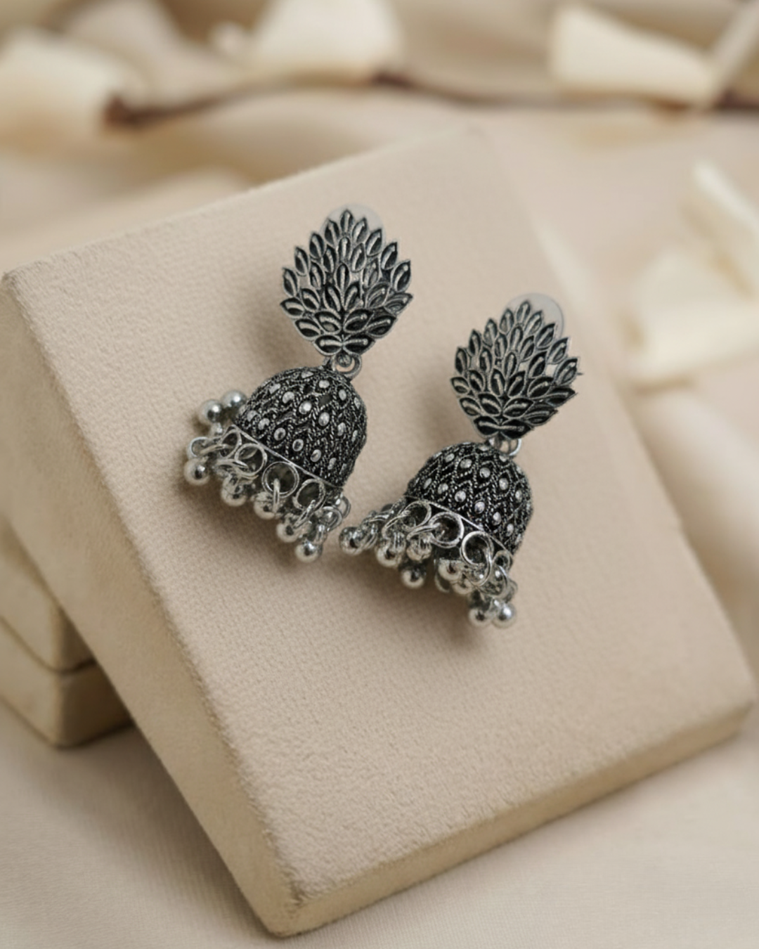 Rustic Bloom Jhumkas