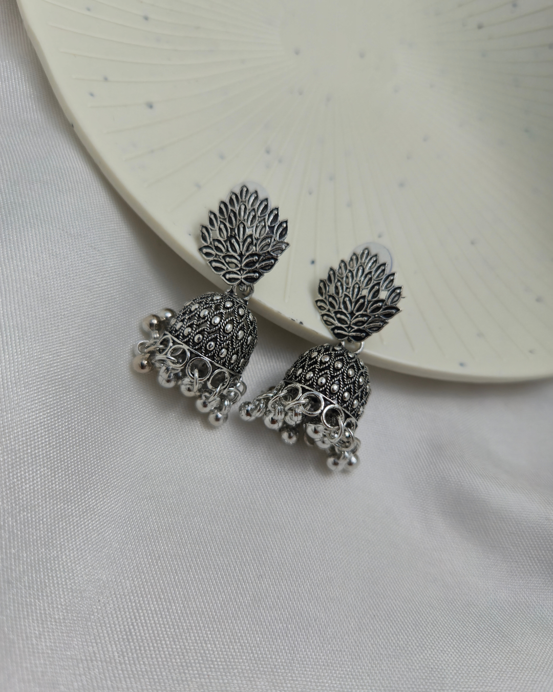 Rustic Bloom Jhumkas