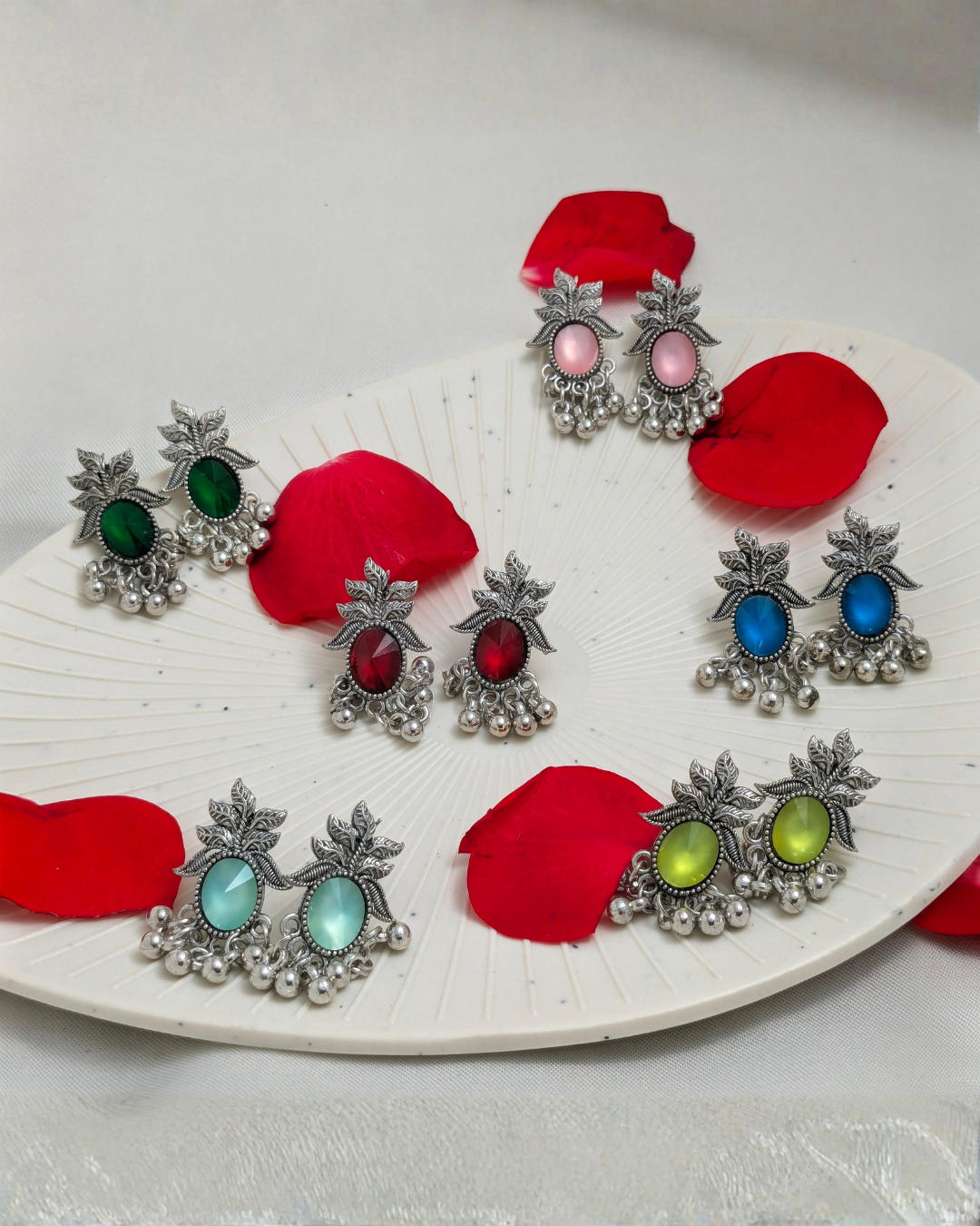 StoneLeaf Jhumkas