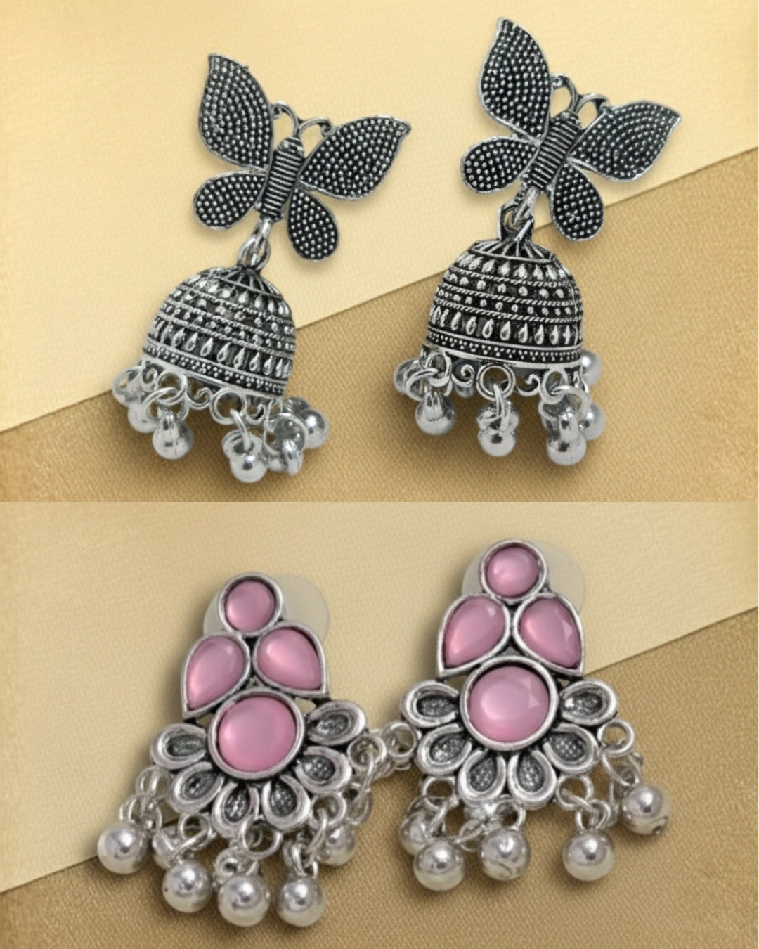 20 Oxidised Jhumka Combo – The June Treasure Box