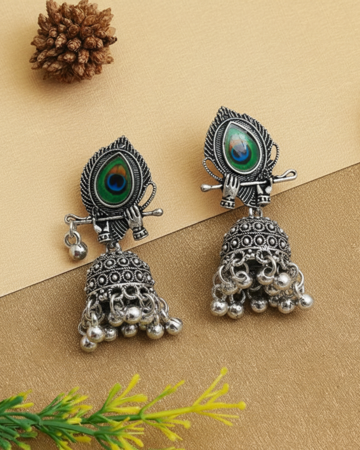 The Mayuri Drop Jhumka