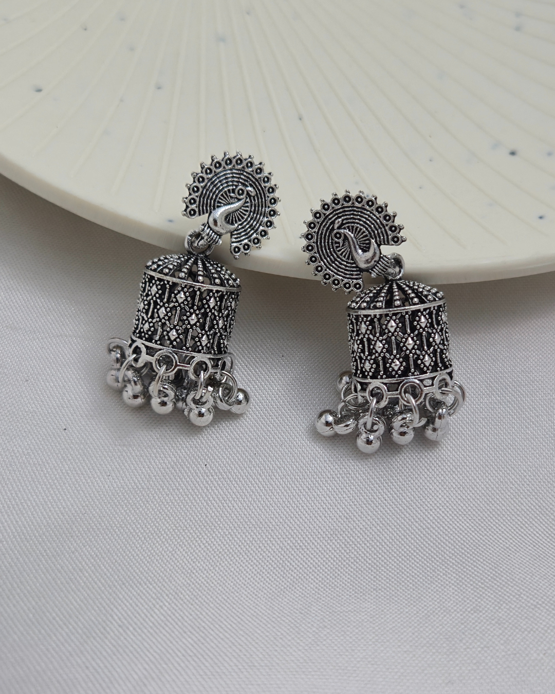 The Mayura Aura Jhumkas