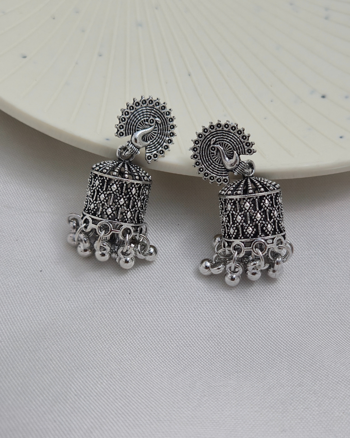 The Mayura Aura Jhumkas