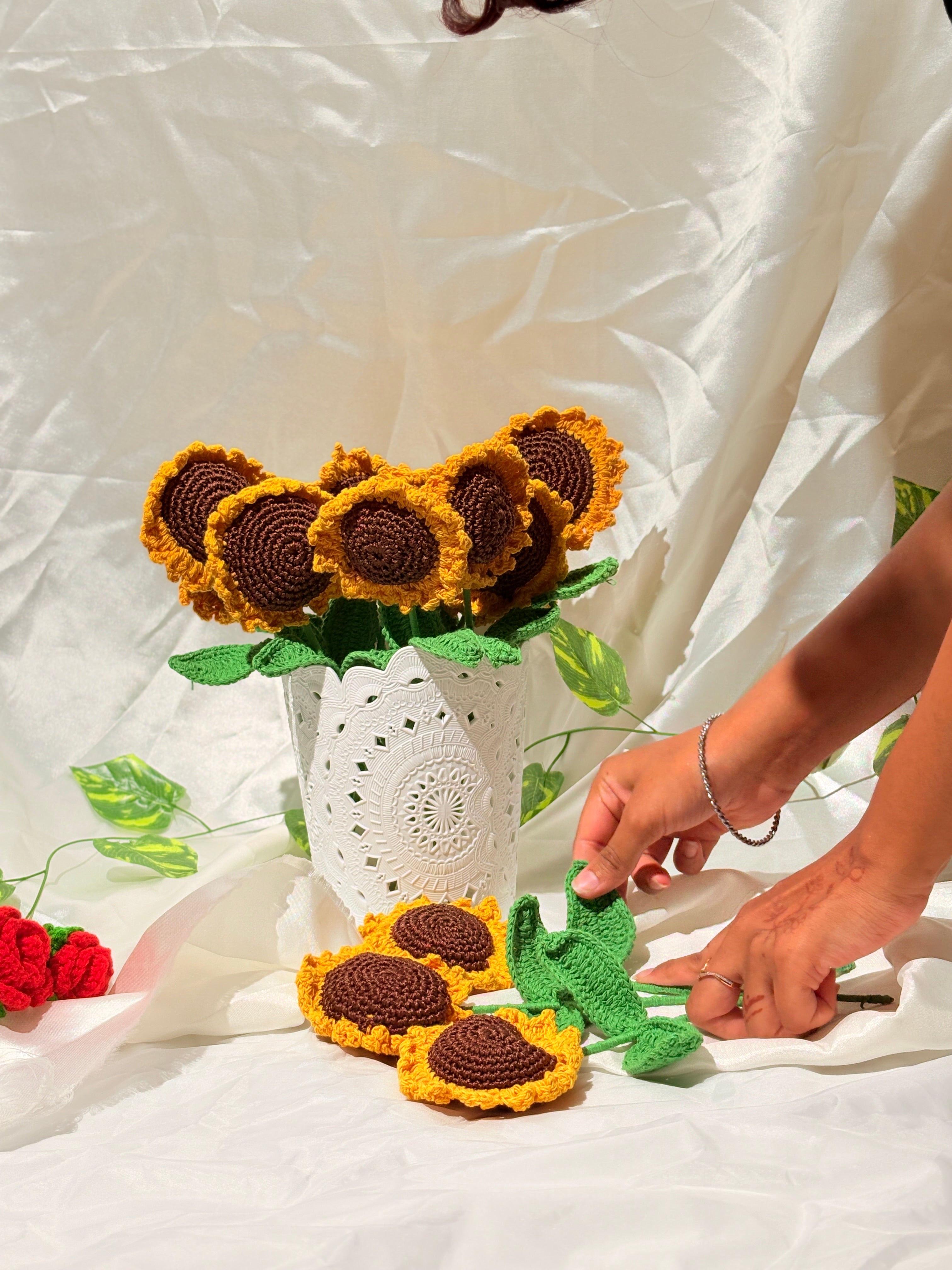 Crochet Sunflower (Pack of 1)