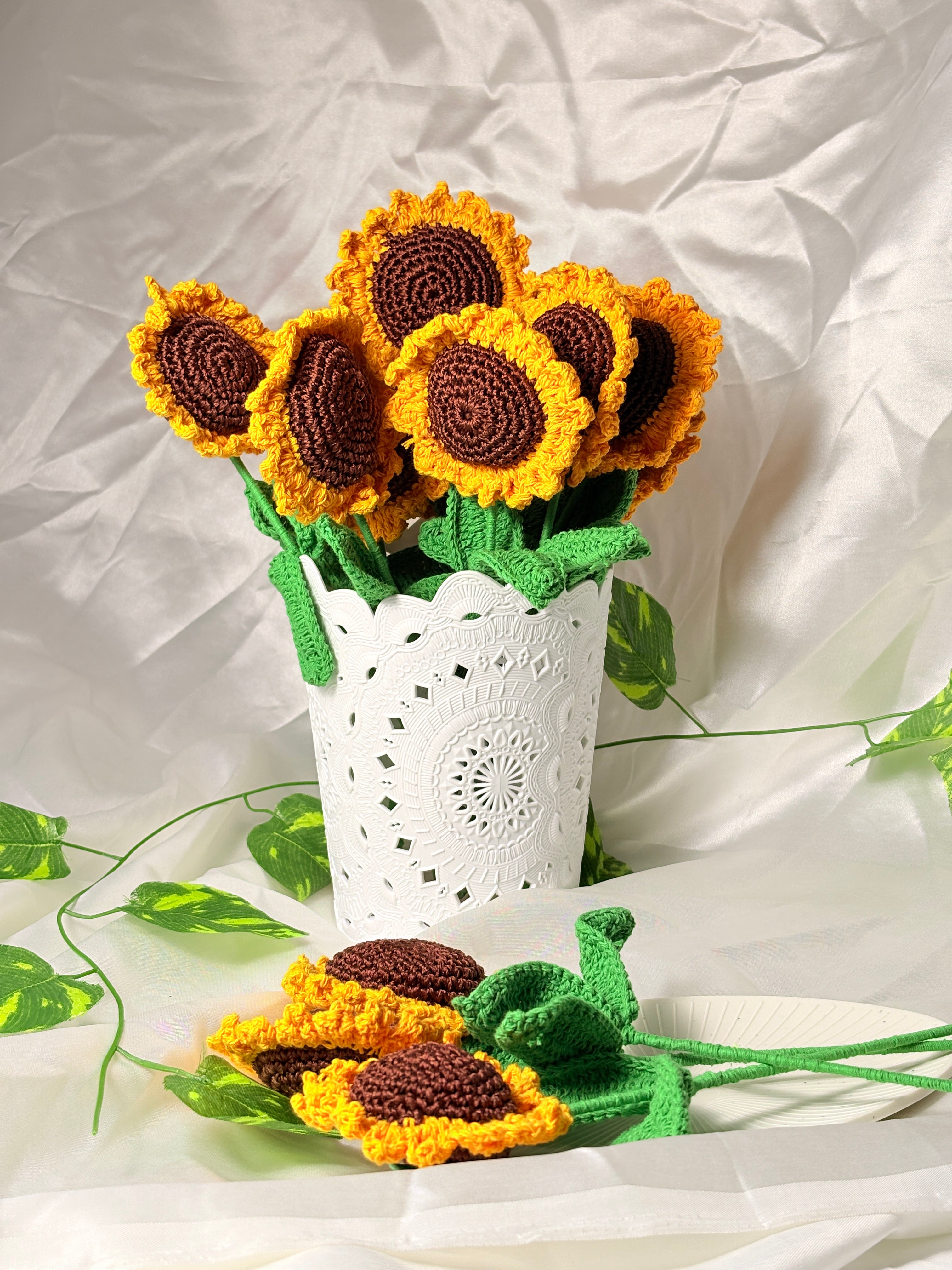 Crochet Sunflower (Pack of 1)