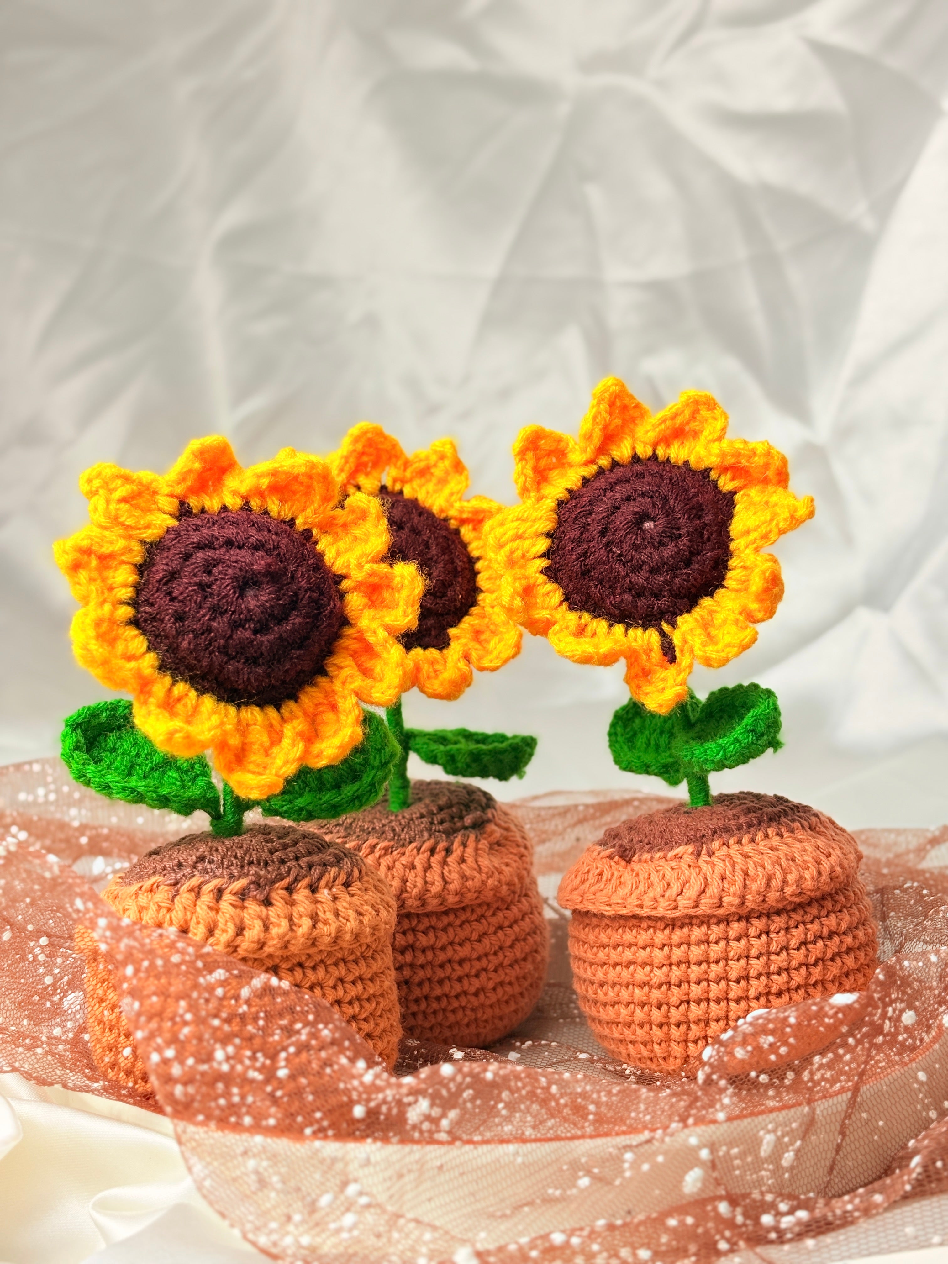 Sunflower Pot Crochet