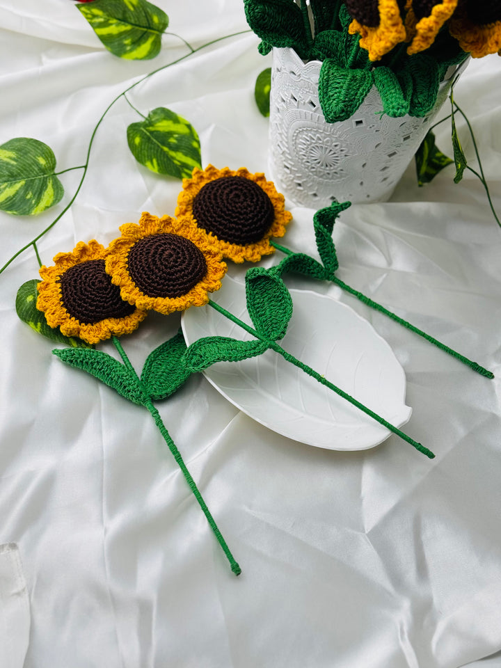 Crochet Sunflower (Pack of 1)