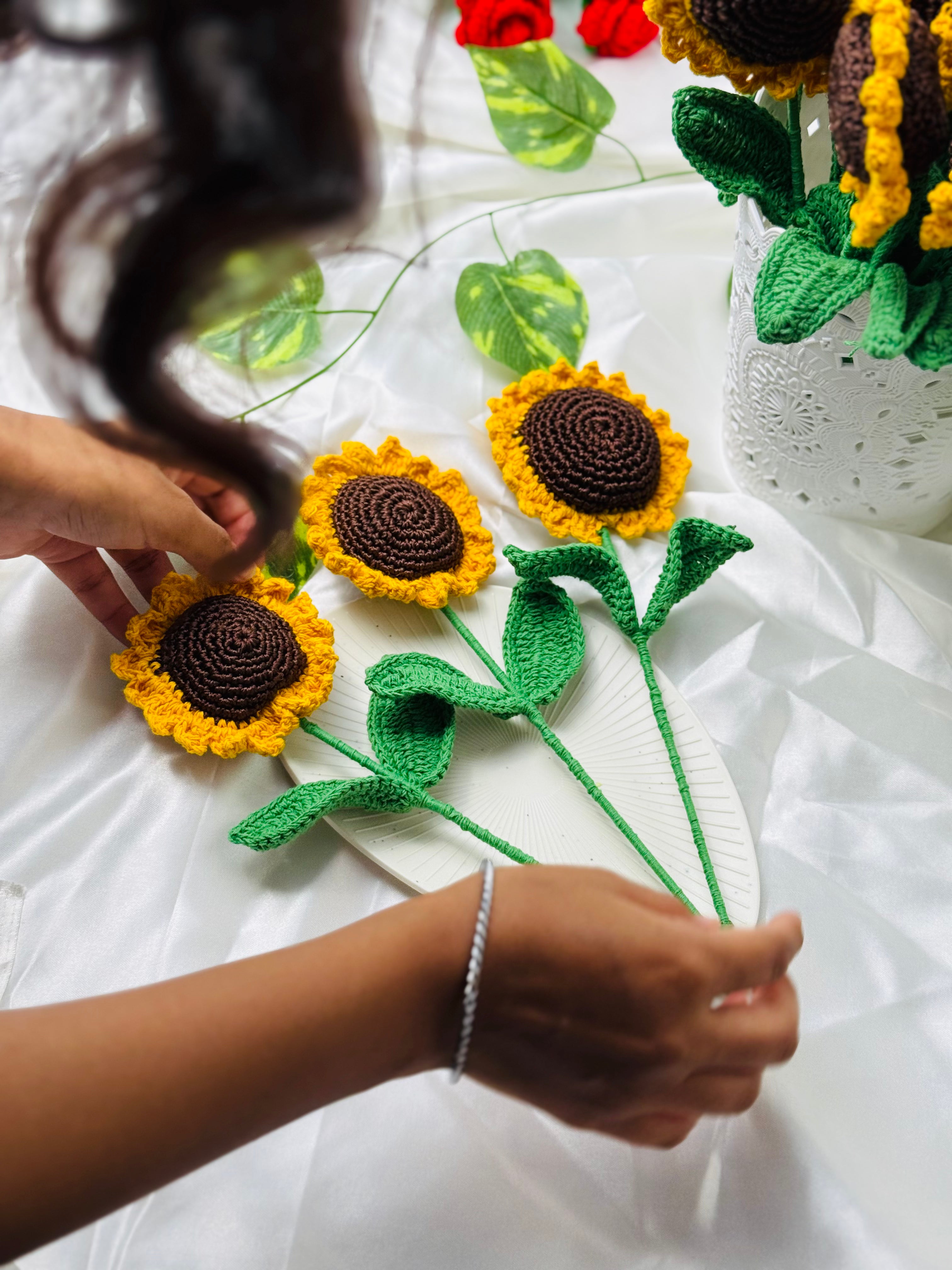Crochet Sunflower (Pack of 1)