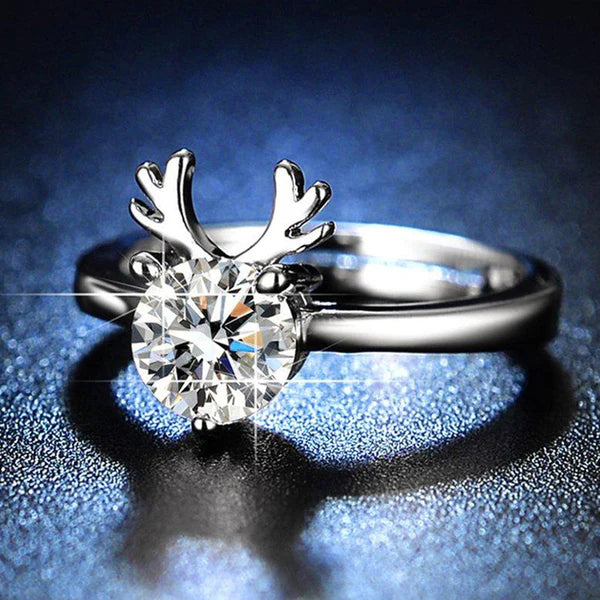 Crystal Stag Ring