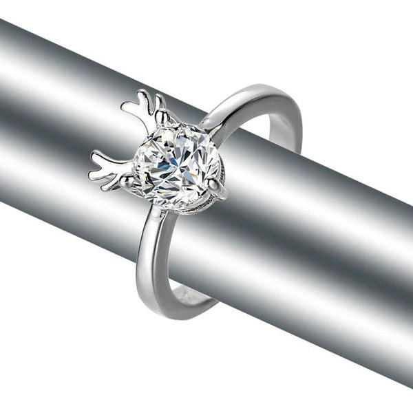 Crystal Stag Ring