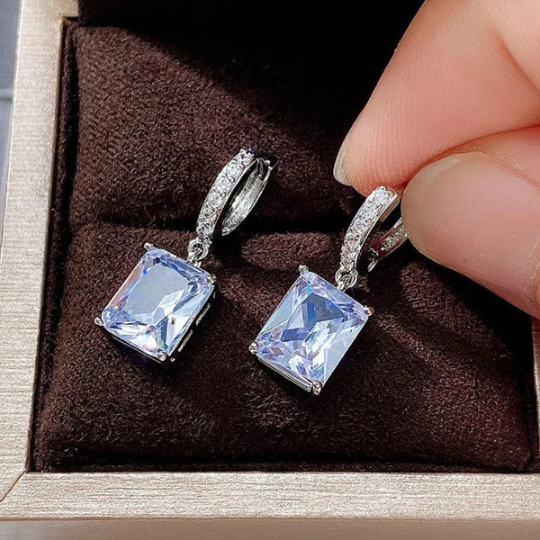 Crushed Ice Drop Earrings