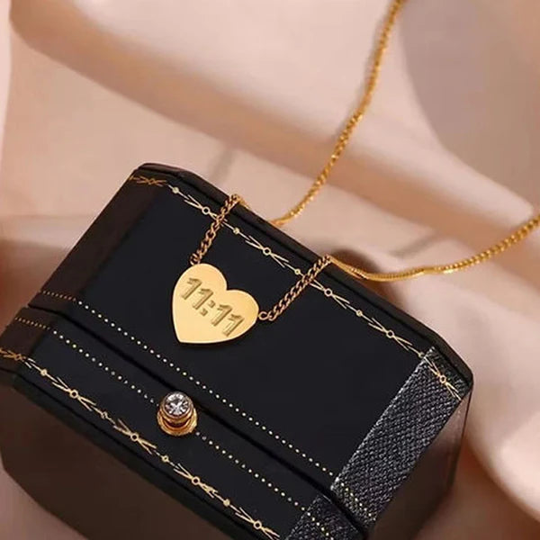 11:11 Heart Pendant