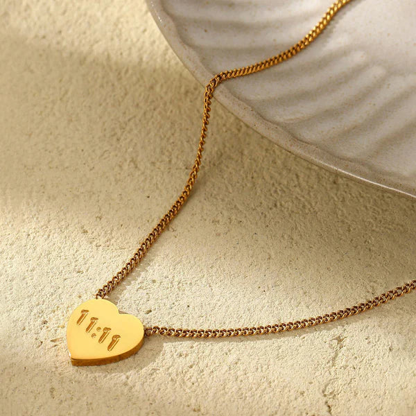 11:11 Heart Pendant